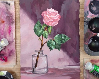 That Makes Your Rose So Important i (Original Gouache Sketch)