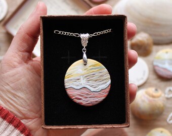 Anne of Green Gables (Hand-Painted Literary Seascape Pendant Inspired by Lucy Maud Montgomery)