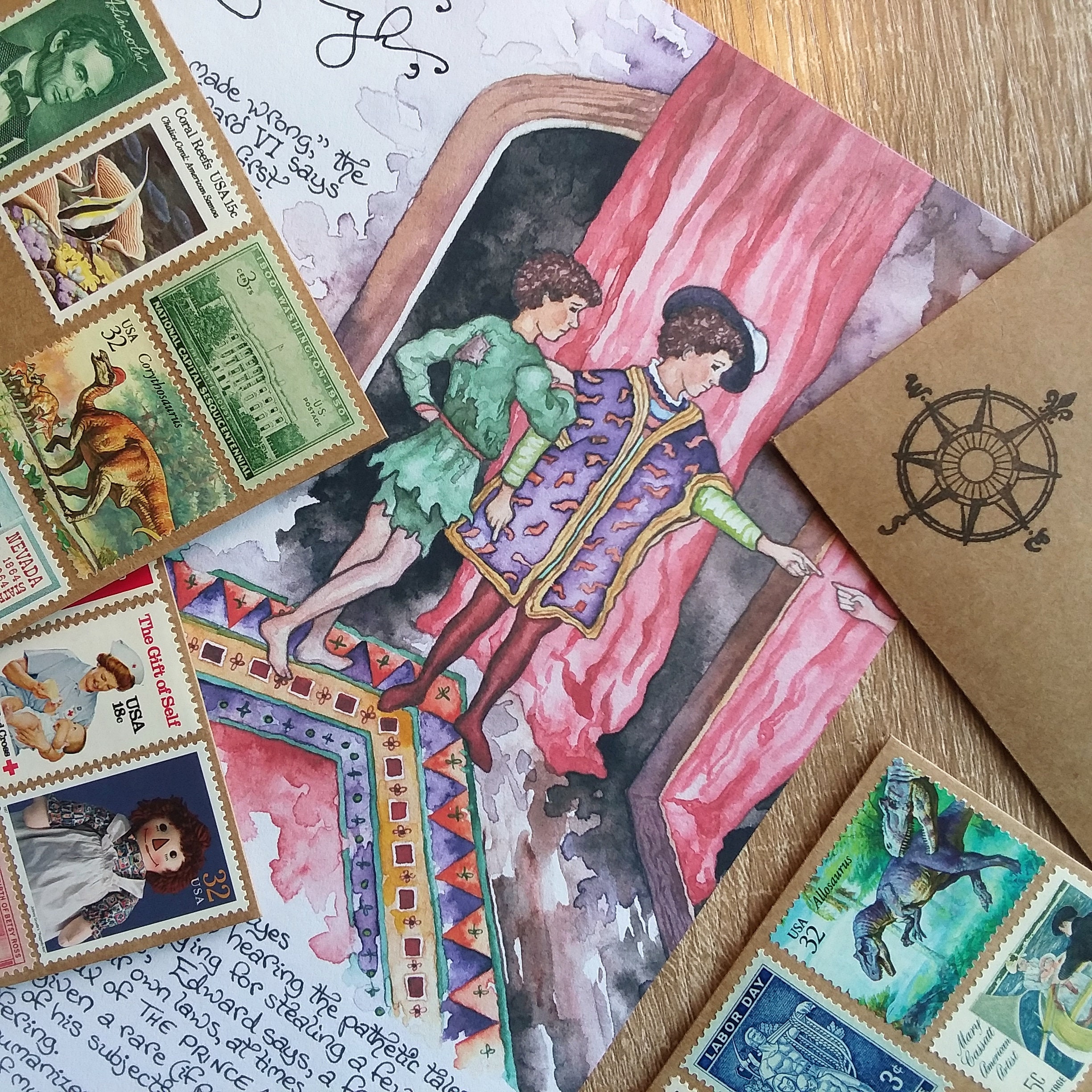 Letter 28 Mark Twain�s The Prince and the Pauper Etsy