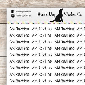 AM ROUTINE Script Planner Stickers Jen Plans JP-050