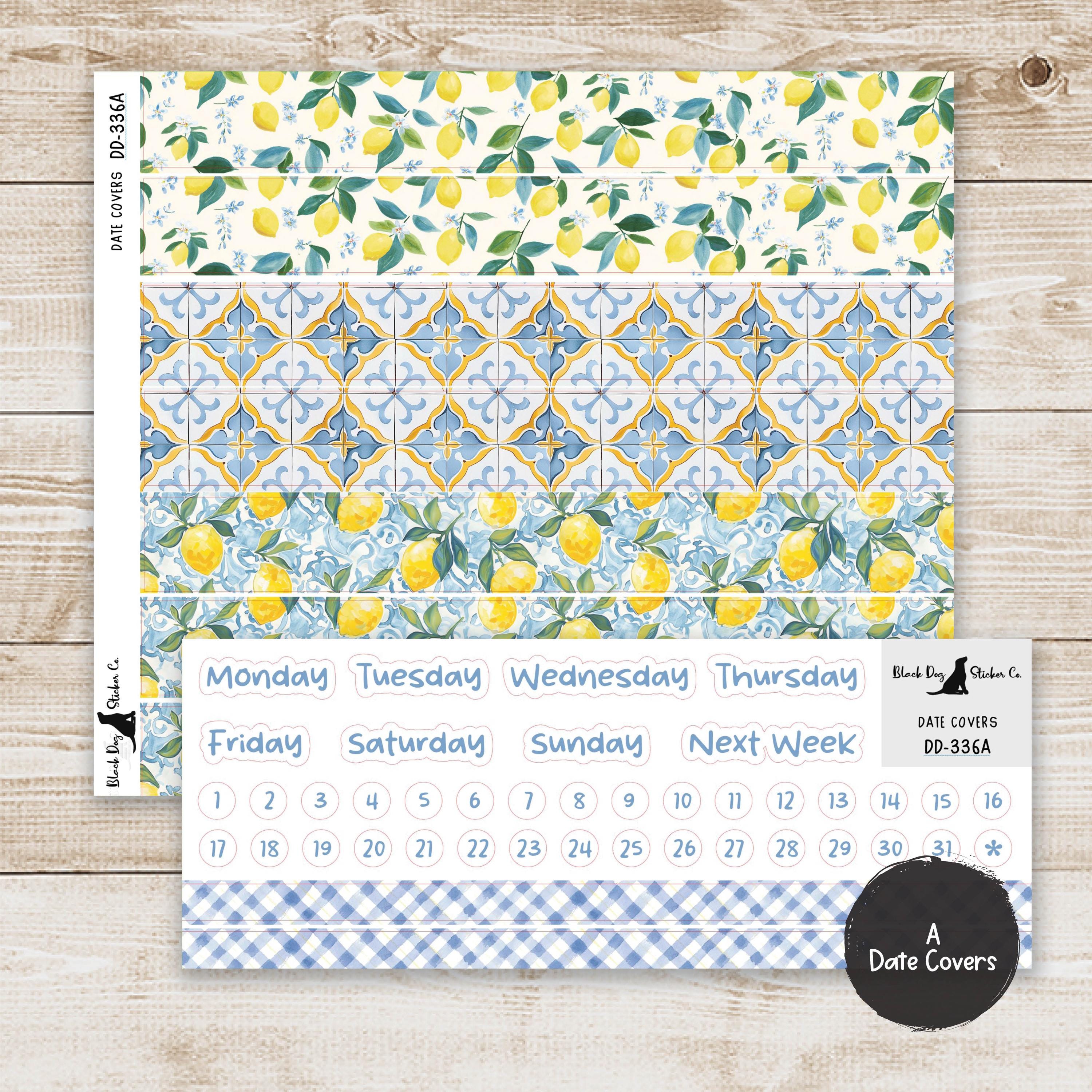 DD-336 EC 7x9 Daily Duo Weekly Kit - Juicy Lemons - Planner Stickers - Etsy