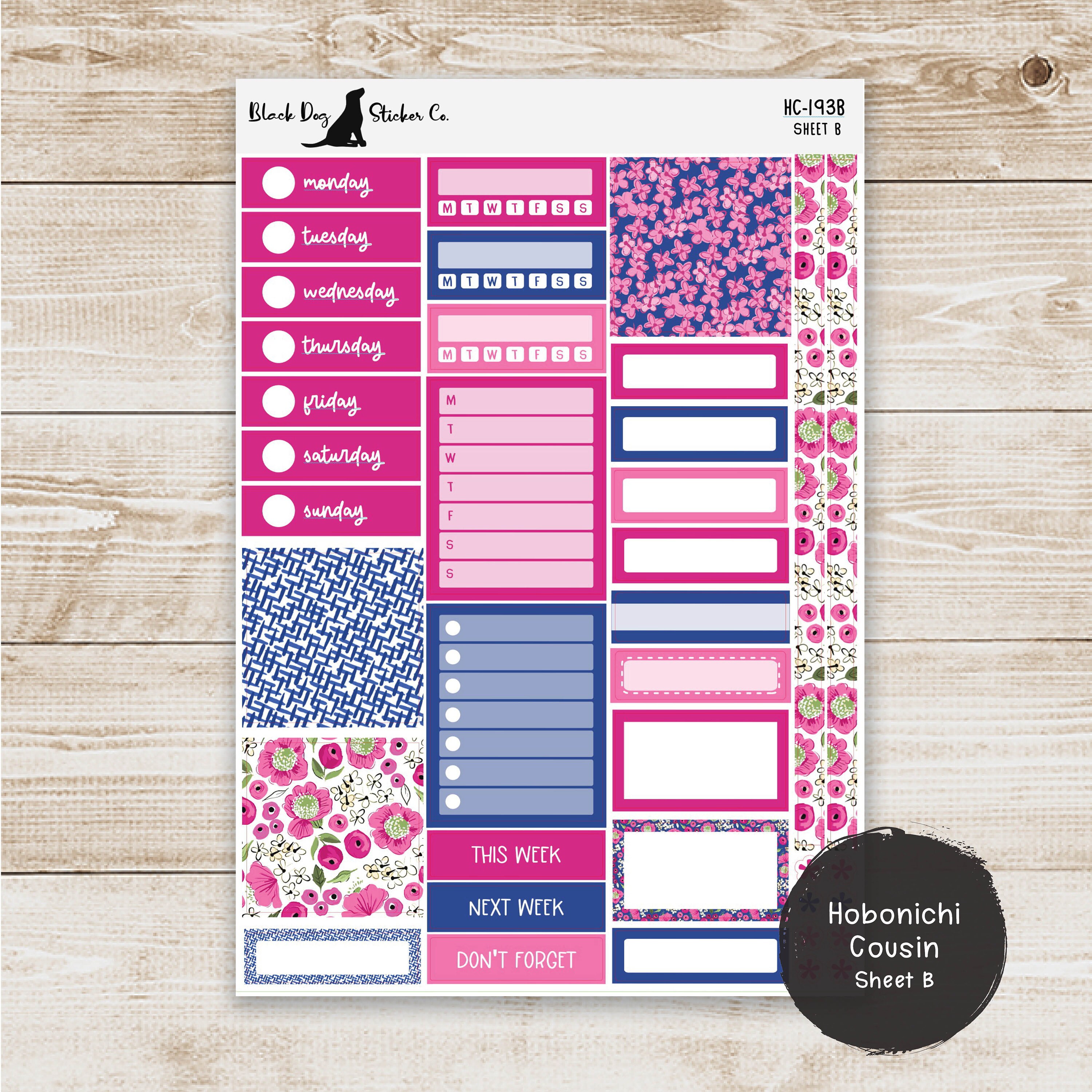 HC-193 Hobonichi Cousin Weekly Kit - Blooming Love - Planner