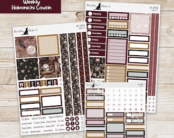 HC-355 Hobonichi Cousin Weekly Kit - Bewitched - Planner Stickers