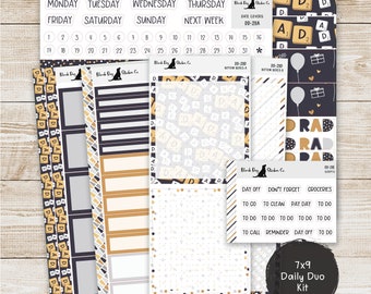 DD-211 EC 7x9 Daily Duo Weekly Kit - Rad Dad - Planner Stickers