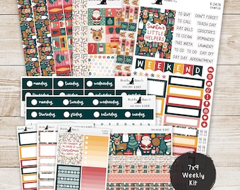 Kit semanal y complementos K-247: tradiciones navideñas: pegatinas para planificador