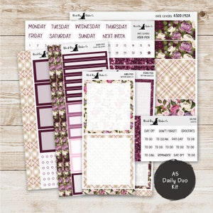 Erin Condren EC A5 Daily Duo Weekly Kit - Ever So Lovely - Planner Stickers - A5DD-192