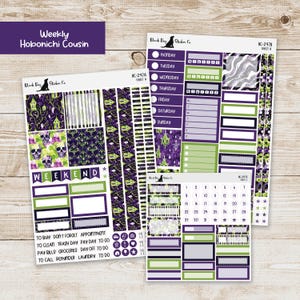 HC-297 Hobonichi Cousin Weekly Kit - Strange and Unusual - Planner Stickers