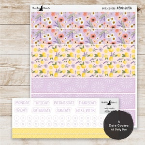 Erin Condren EC A5 Daily Duo Weekly Kit - Lavender and Honey - Planner ...