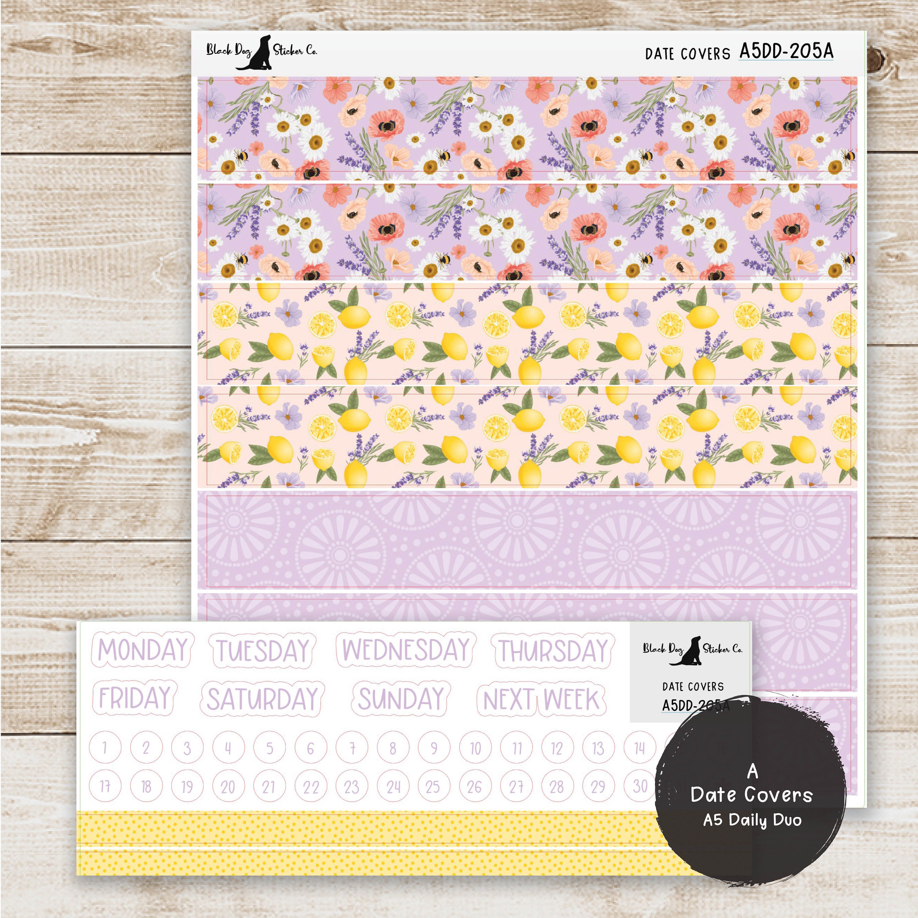 Erin Condren EC A5 Daily Duo Weekly Kit - Lavender and Honey - Planner ...