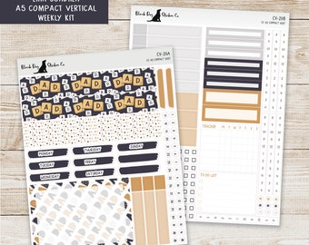 Erin Condren EC A5 Compact Vertical Weekly Kit - Rad Dad - Planner Stickers - CV-211