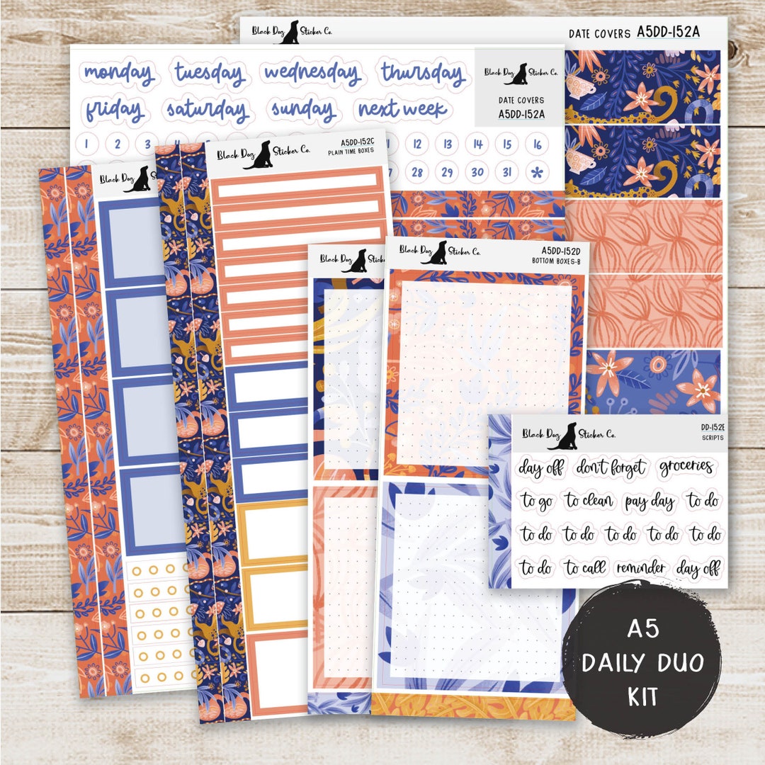 Erin Condren EC A5 Daily Duo Weekly Kit Tropical Dreams Planner ...