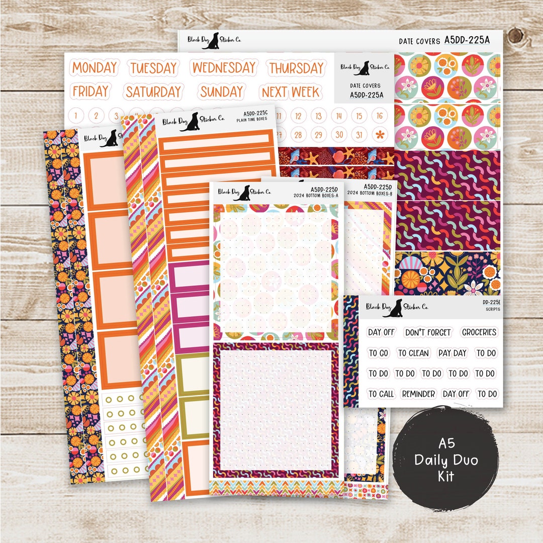 Erin Condren EC A5 Daily Duo Weekly Kit - Brighter Days - Planner ...