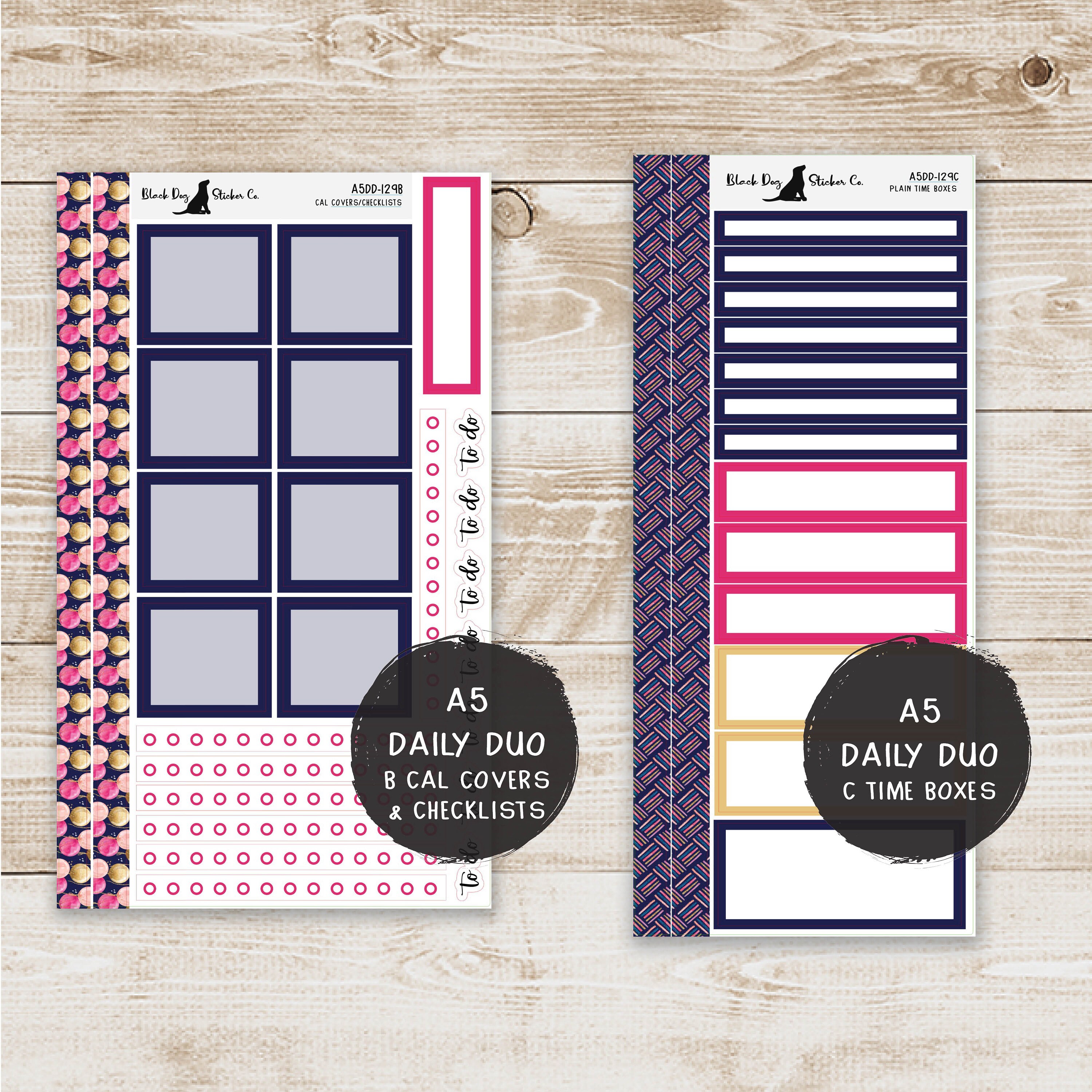 Erin Condren EC A5 Daily Duo Weekly Kit - Birthday Queen - Planner ...