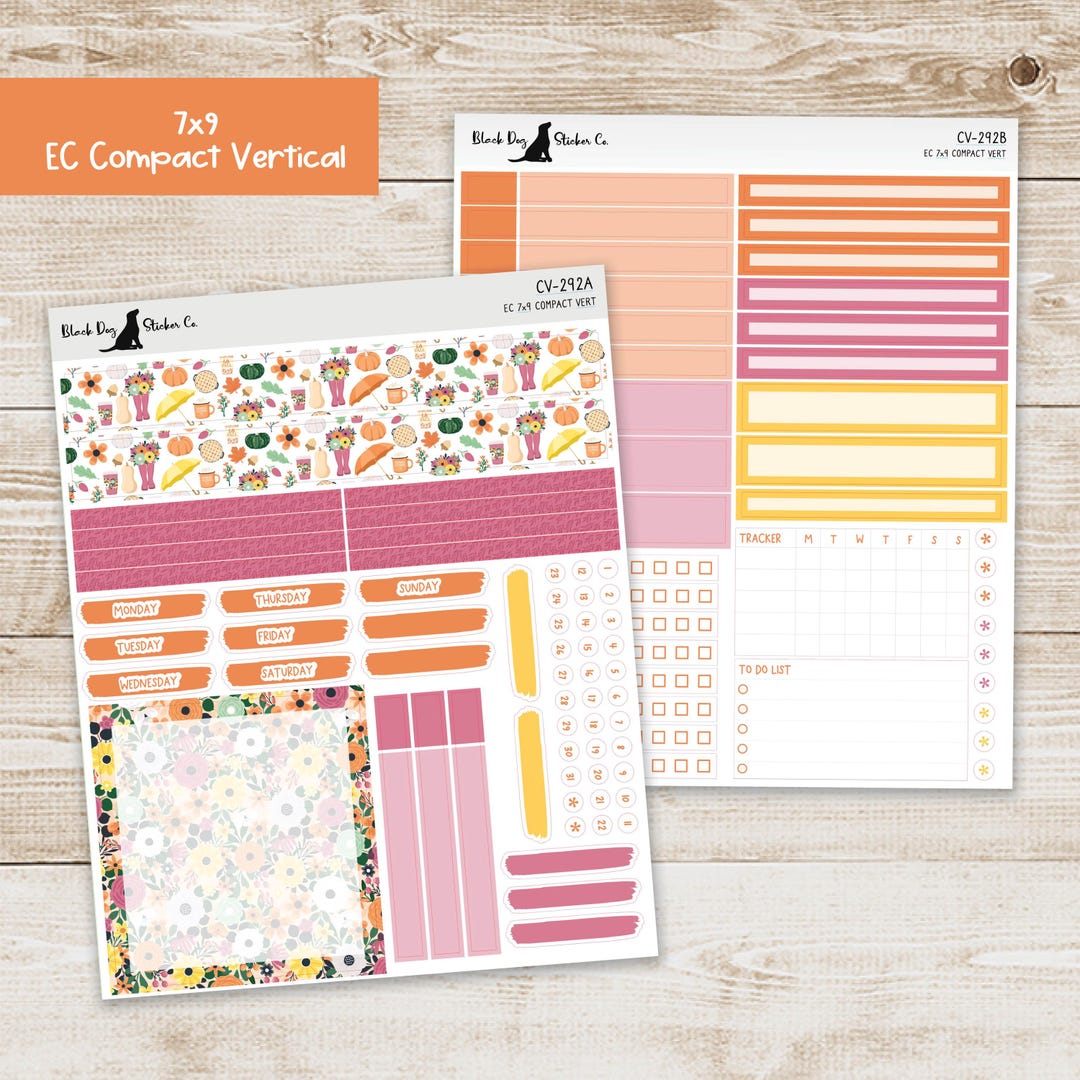 CV-292 Erin Condren EC 7x9 Compact Vertical Weekly Kit - Sweater ...