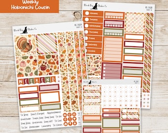 HC-361 Hobonichi Cousin Weekly Kit - Giving Thanks - Planner Stickers