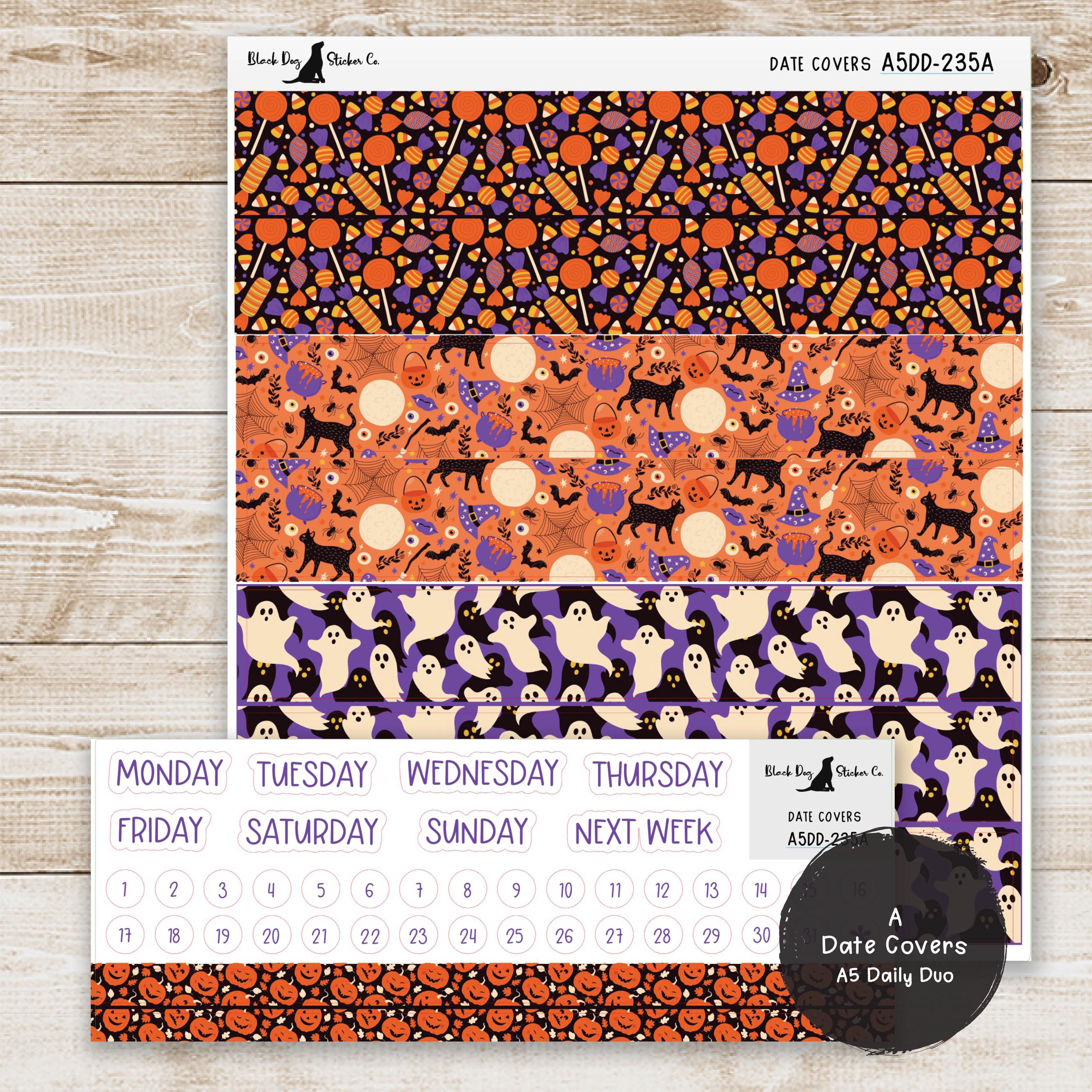 Erin Condren EC A5 Daily Duo Weekly Kit - Trick or Treat - Planner ...