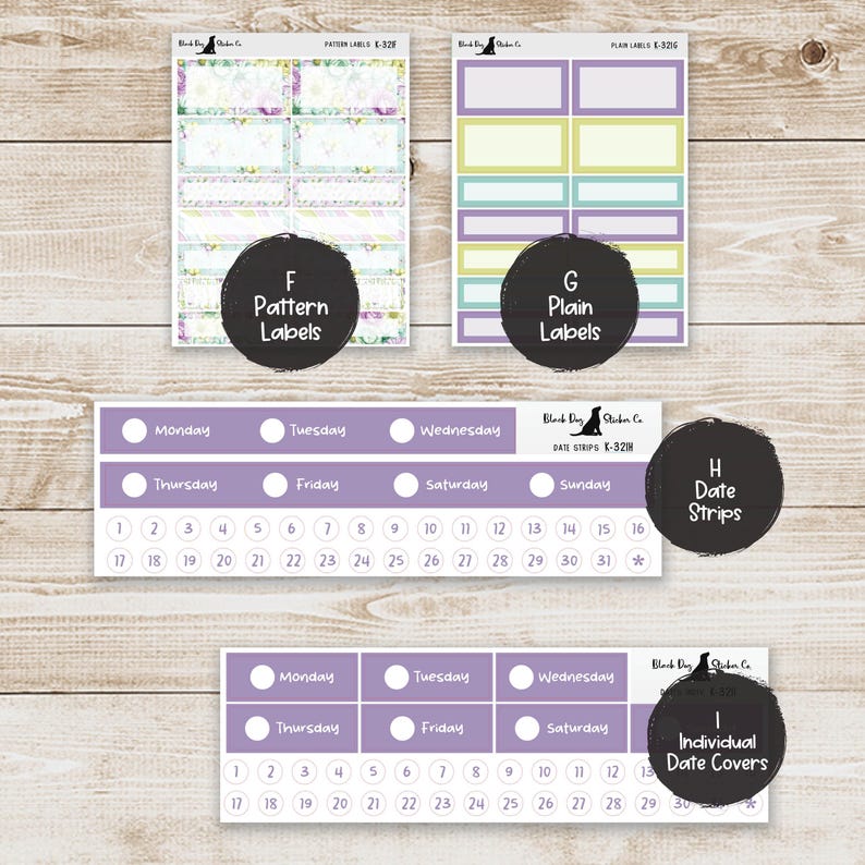 K-321 Weekly Kit & Add-ons - Spring Planner - Planner Stickers - Etsy