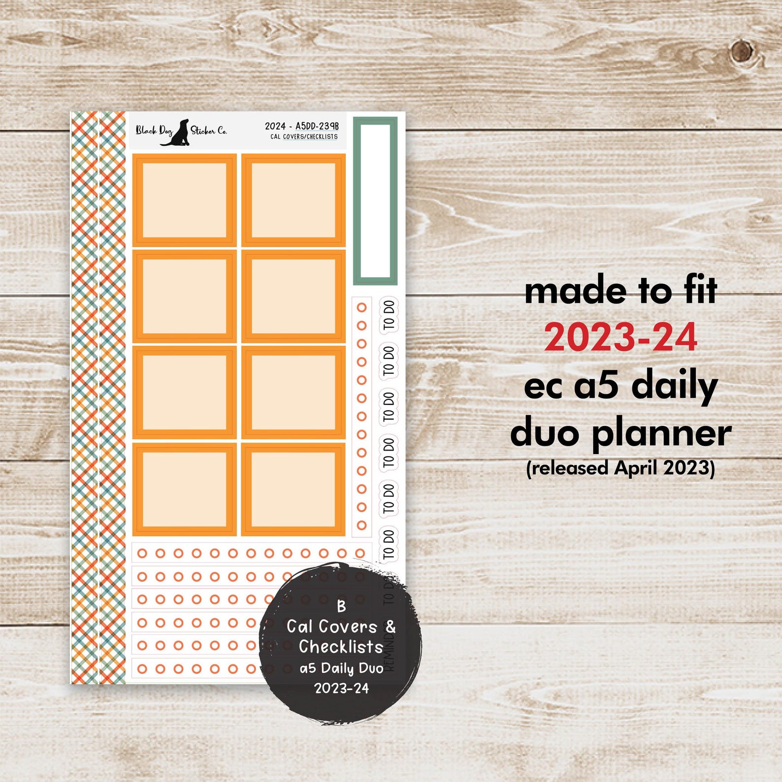 Erin Condren EC A5 Daily Duo Weekly Kit - Harvest Time - Planner ...