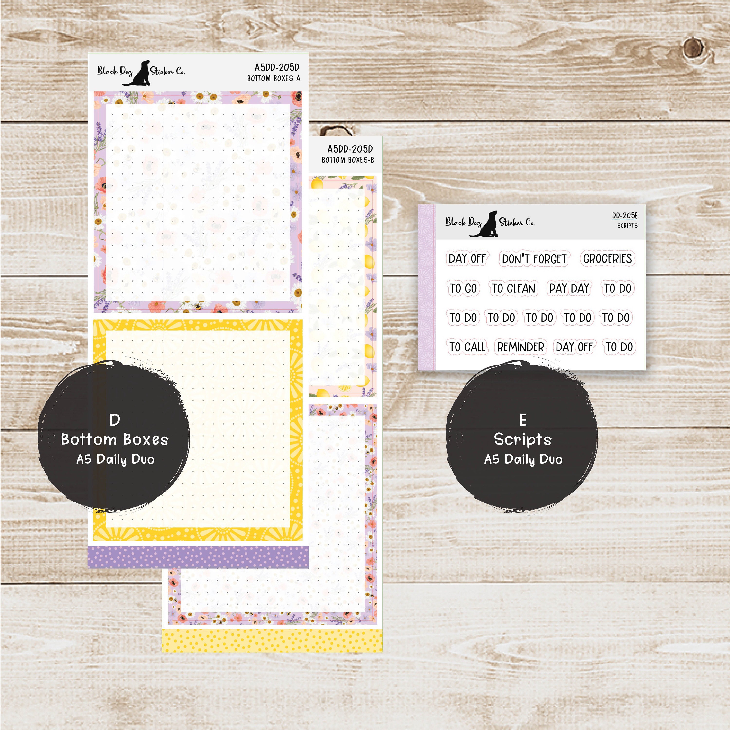 Erin Condren EC A5 Daily Duo Weekly Kit - Lavender and Honey - Planner ...