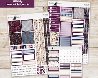 HC-363 Hobonichi Cousin Weekly Kit - Falling Leaves - Planner Stickers