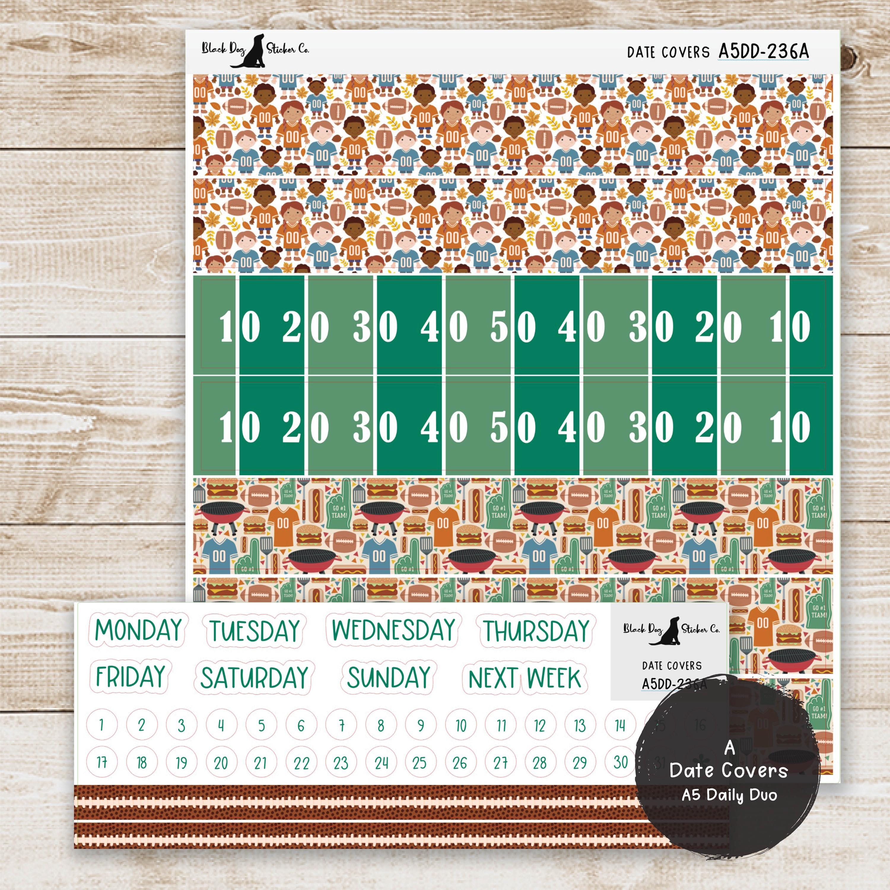 Erin Condren EC A5 Daily Duo Weekly Kit - Football Fanatic - Planner ...