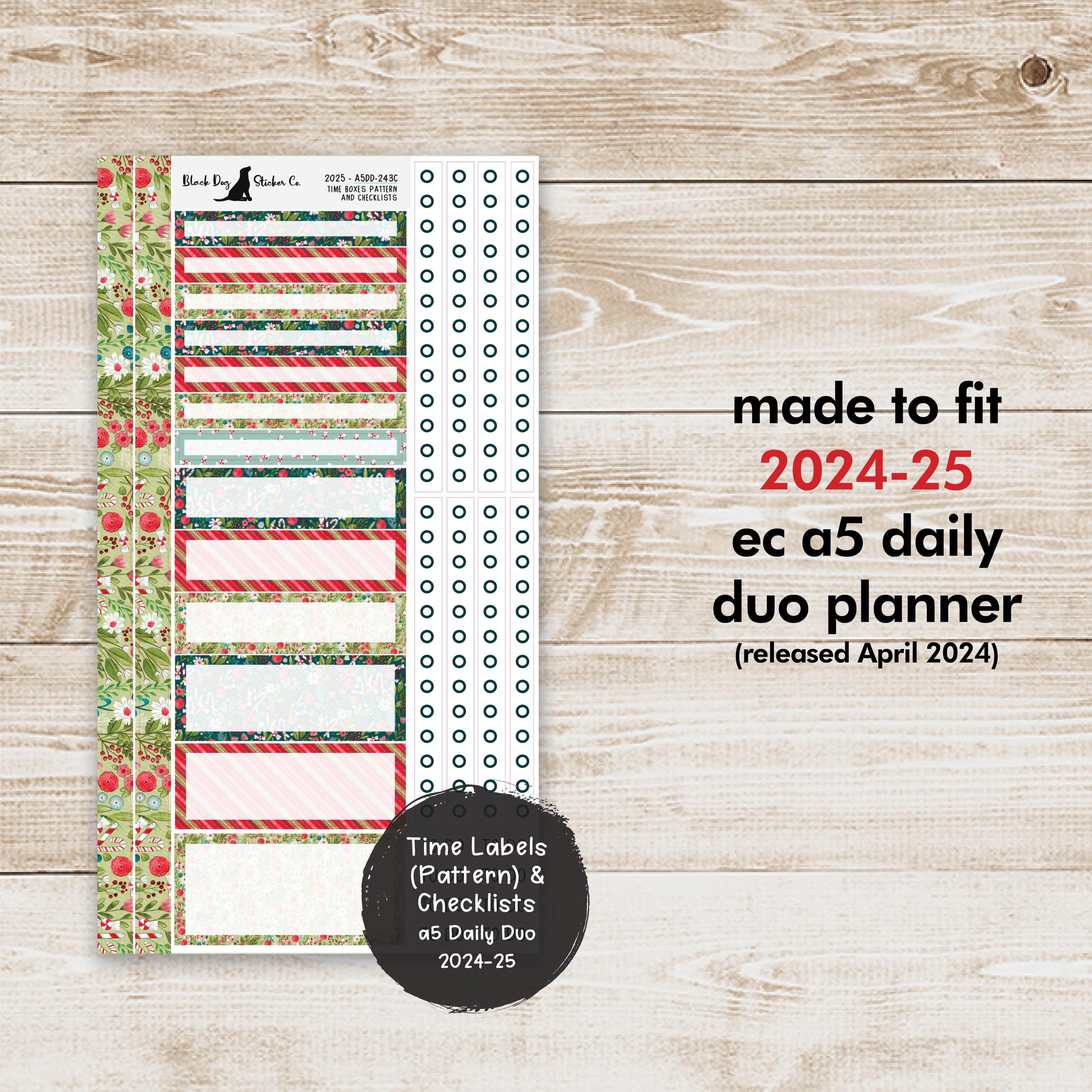 Erin Condren EC A5 Daily Duo Weekly Kit - Christmas Whimsy - Planner ...