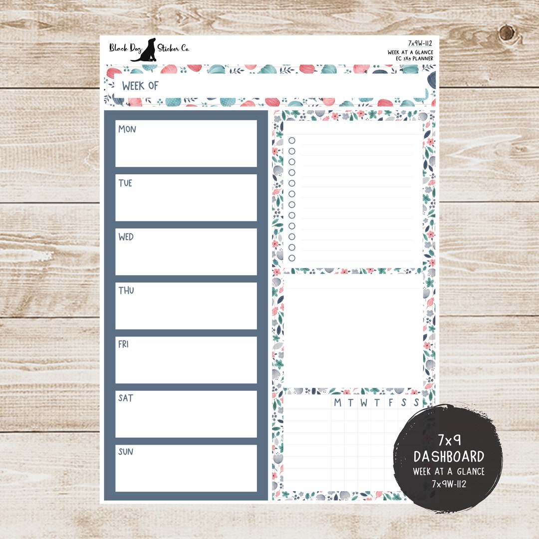 Erin Condren EC 7x9 Week at a Glance Kit Autumn Pumpkins - Etsy