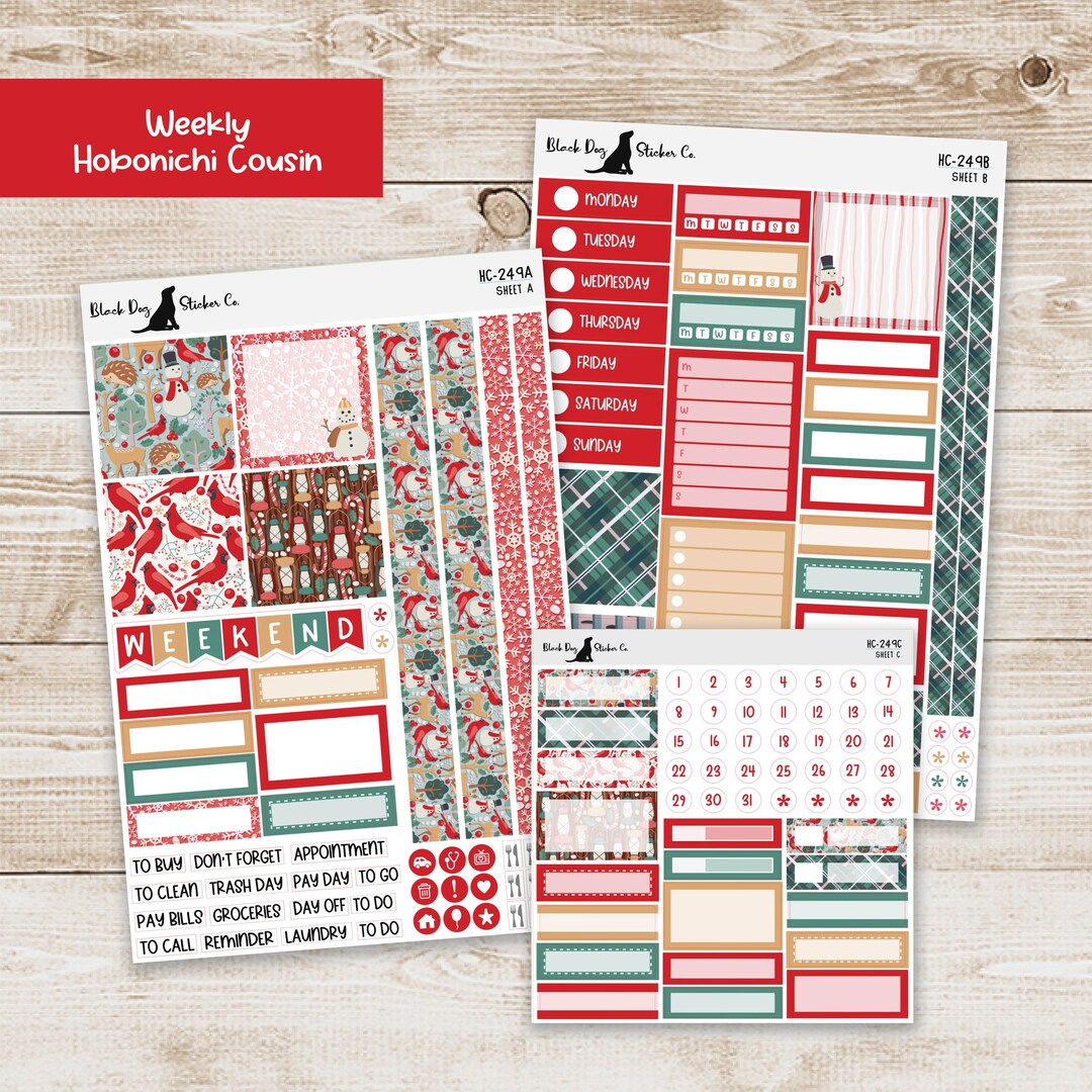 HC-249 Hobonichi Cousin Weekly Kit - Woodland Cardinal - Planner ...