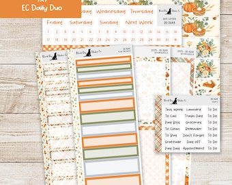 DD-364 EC 7x9 Daily Duo Weekly Kit - Cutie Pie - Planner Stickers