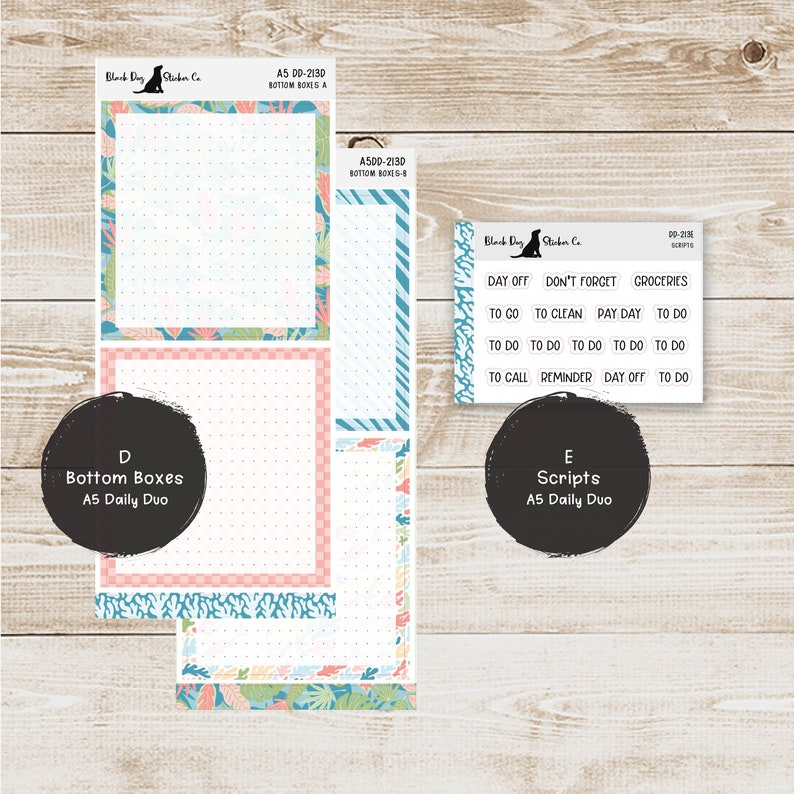 Erin Condren EC A5 Daily Duo Weekly Kit - Island Vibes - Planner ...
