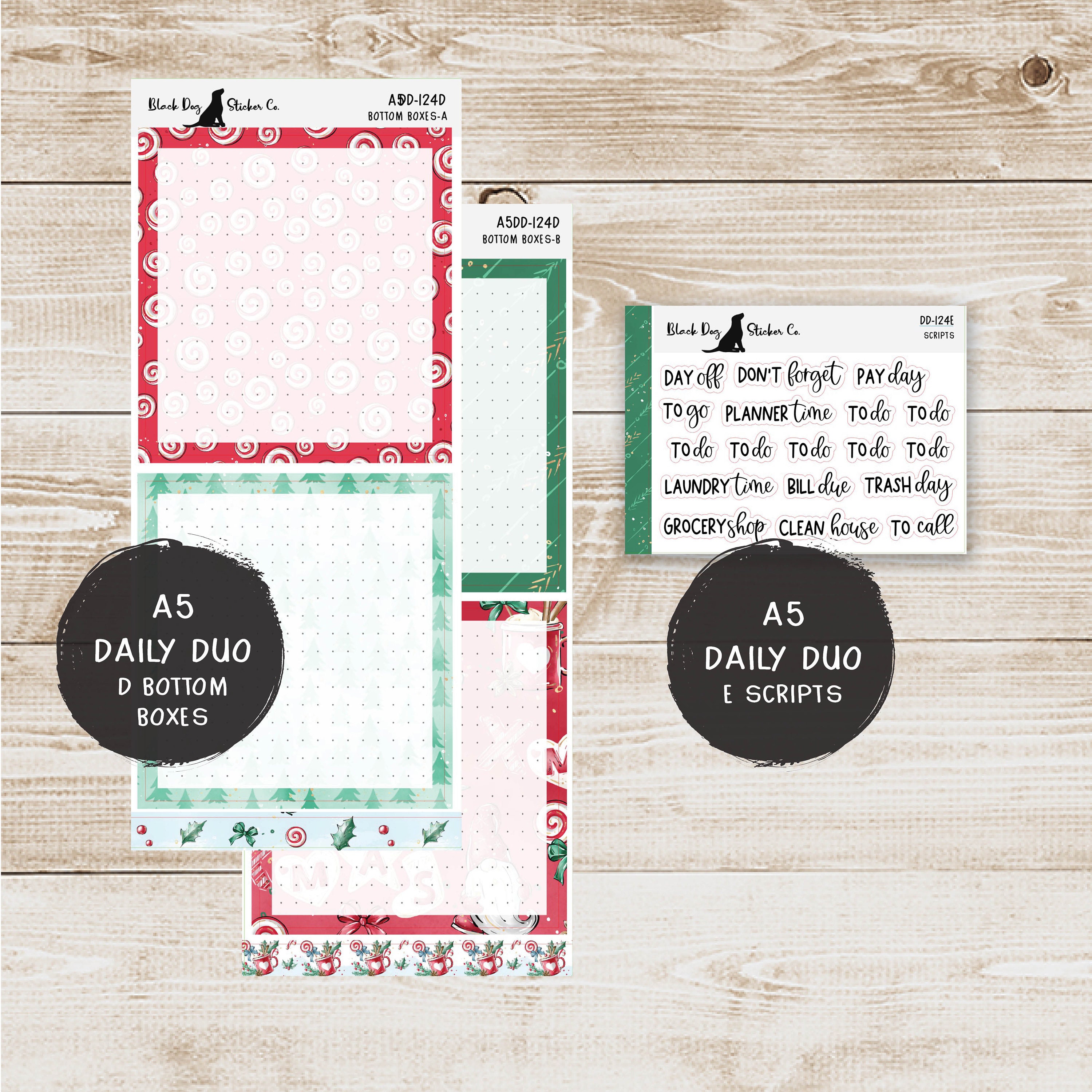 Erin Condren EC A5 Daily Duo Weekly Kit - Holiday Gnomes - Planner ...