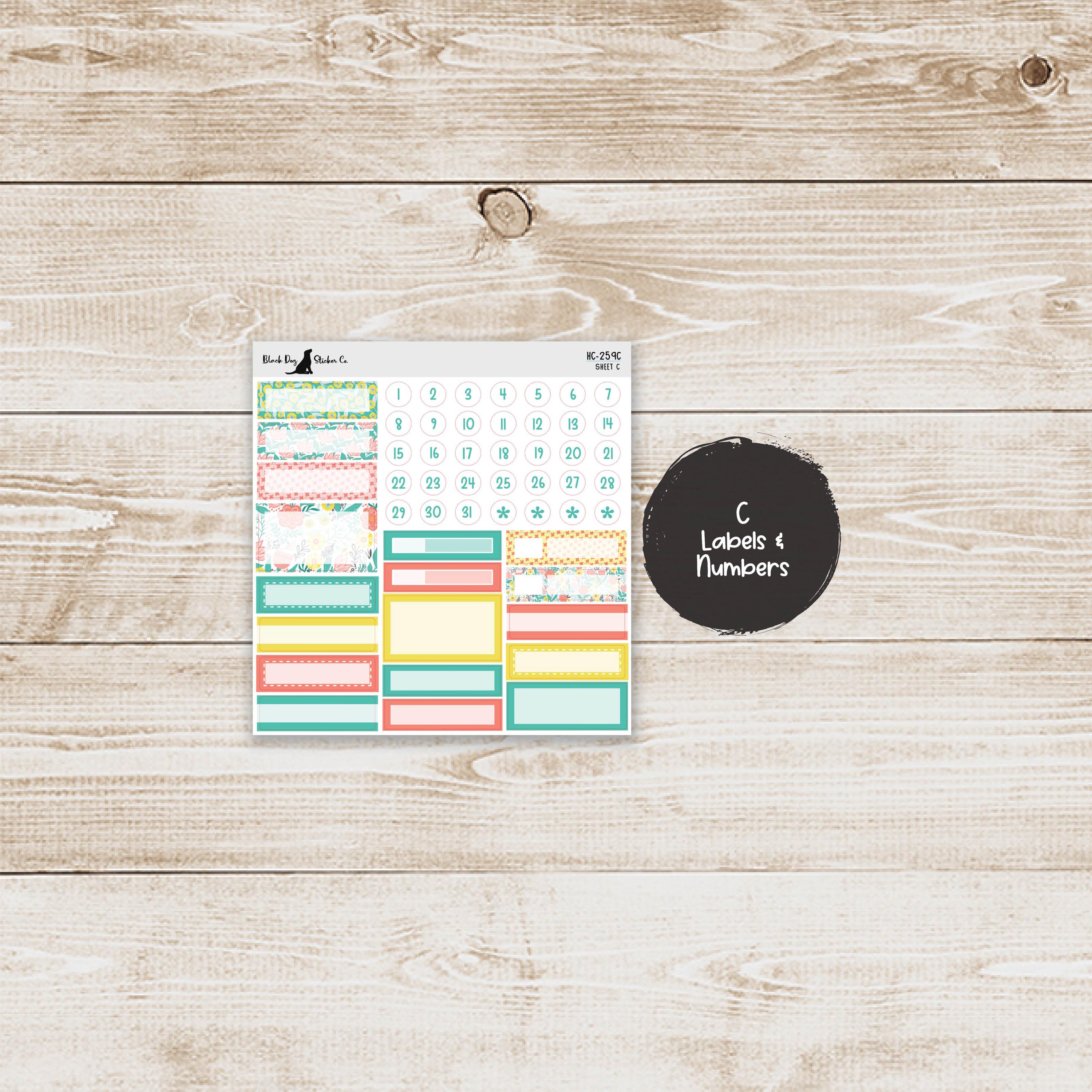 HC-259 Hobonichi Cousin Weekly Kit - Bright Spring - Planner Stickers ...