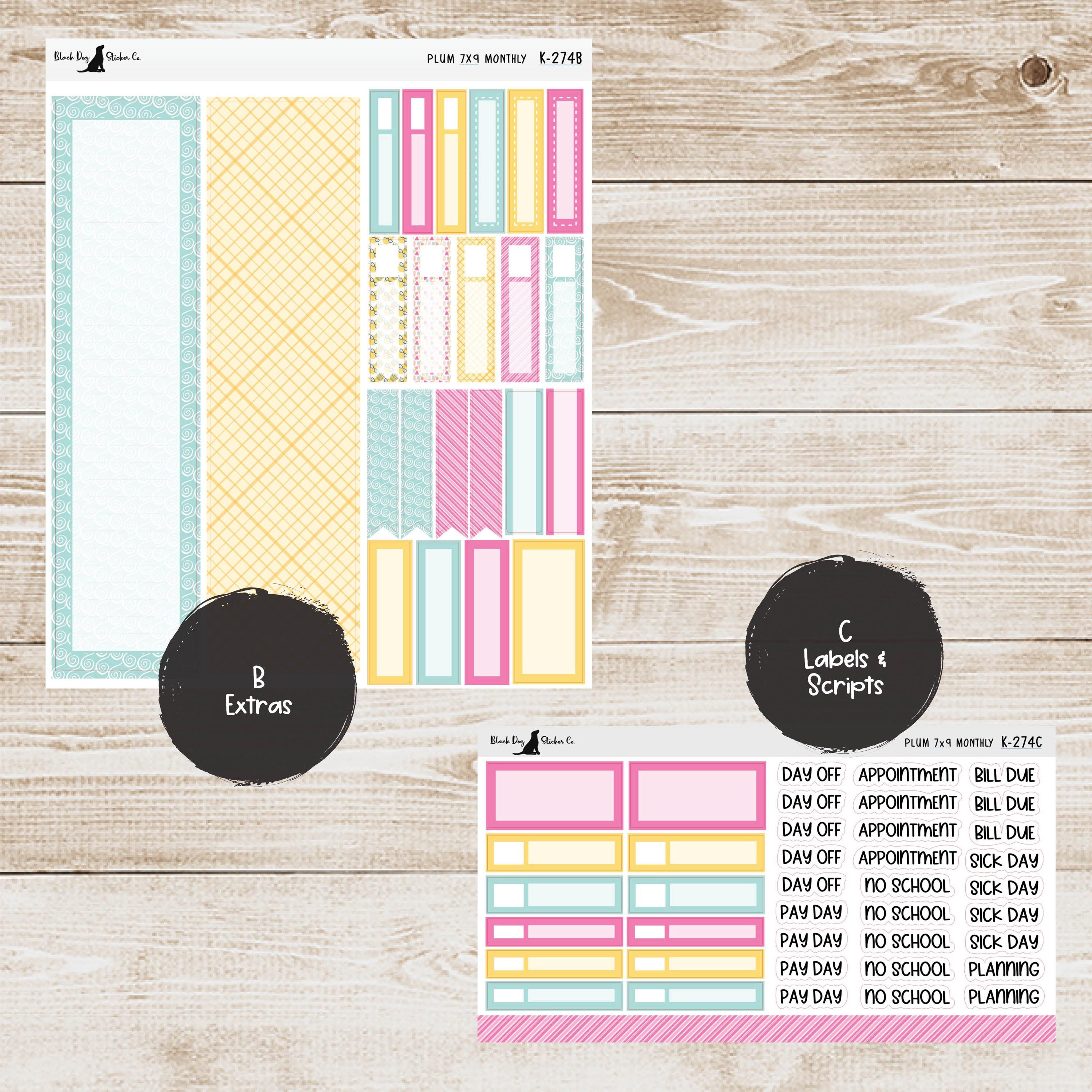 K-274 Plum Paper 7x9 Monthly Kit - June 2025 - Summer Fun - Planner ...
