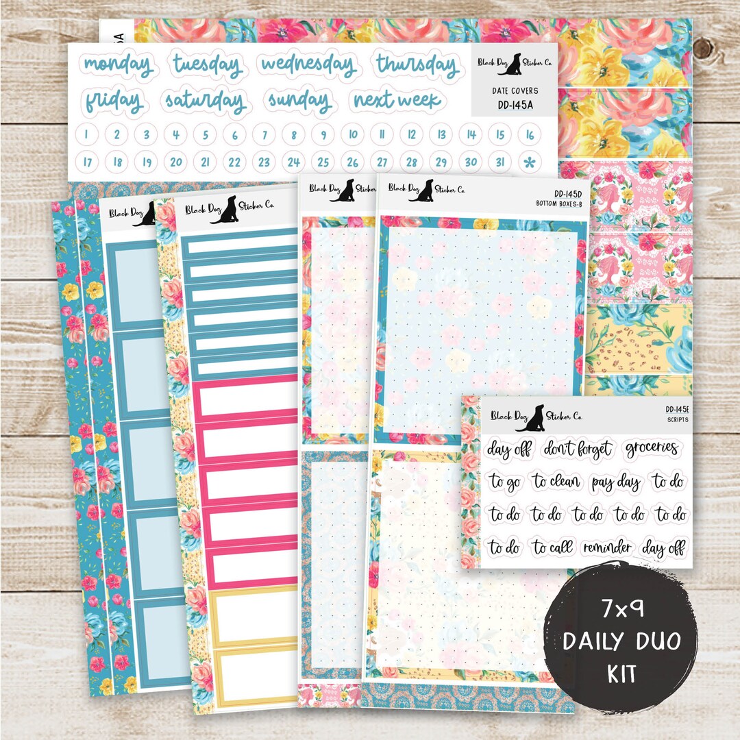 DD-145 EC 7x9 Daily Duo Weekly Kit Mom Love Planner - Etsy