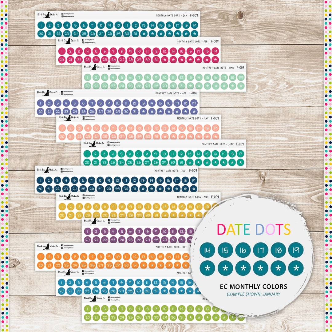 Functional Planner Stickers - Calendar Labels – THE PLANNER SPOT