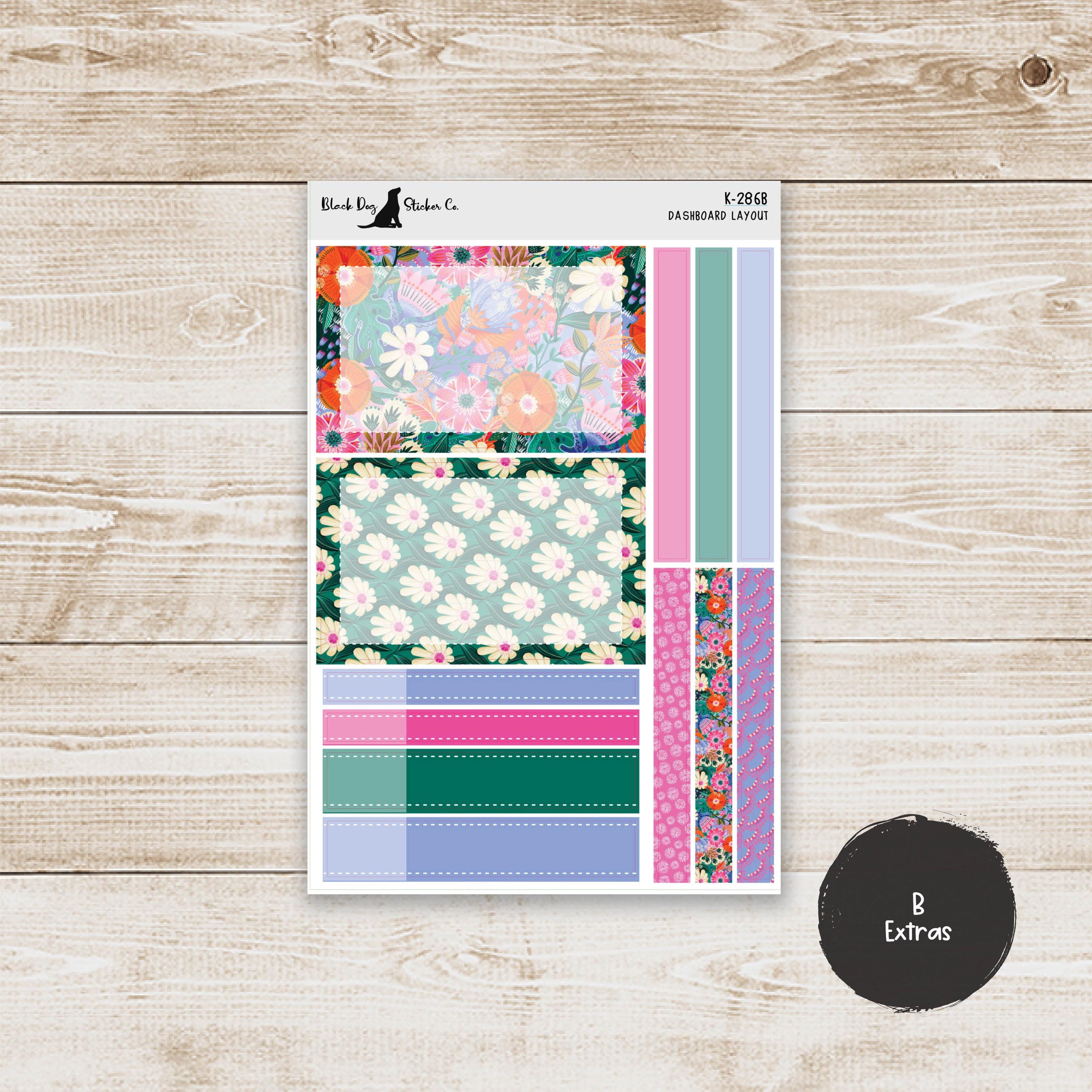DB-286 Erin Condren EC 7x9 Dashboard Layout Weekly Kit - Bold and ...