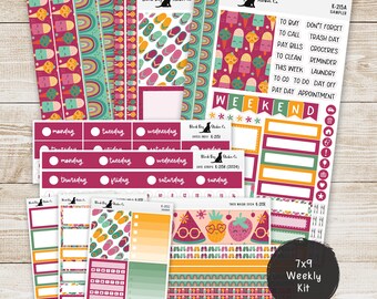 K-215 Weekly Kit & Add-Ons - Fruity Fun - Planner Stickers