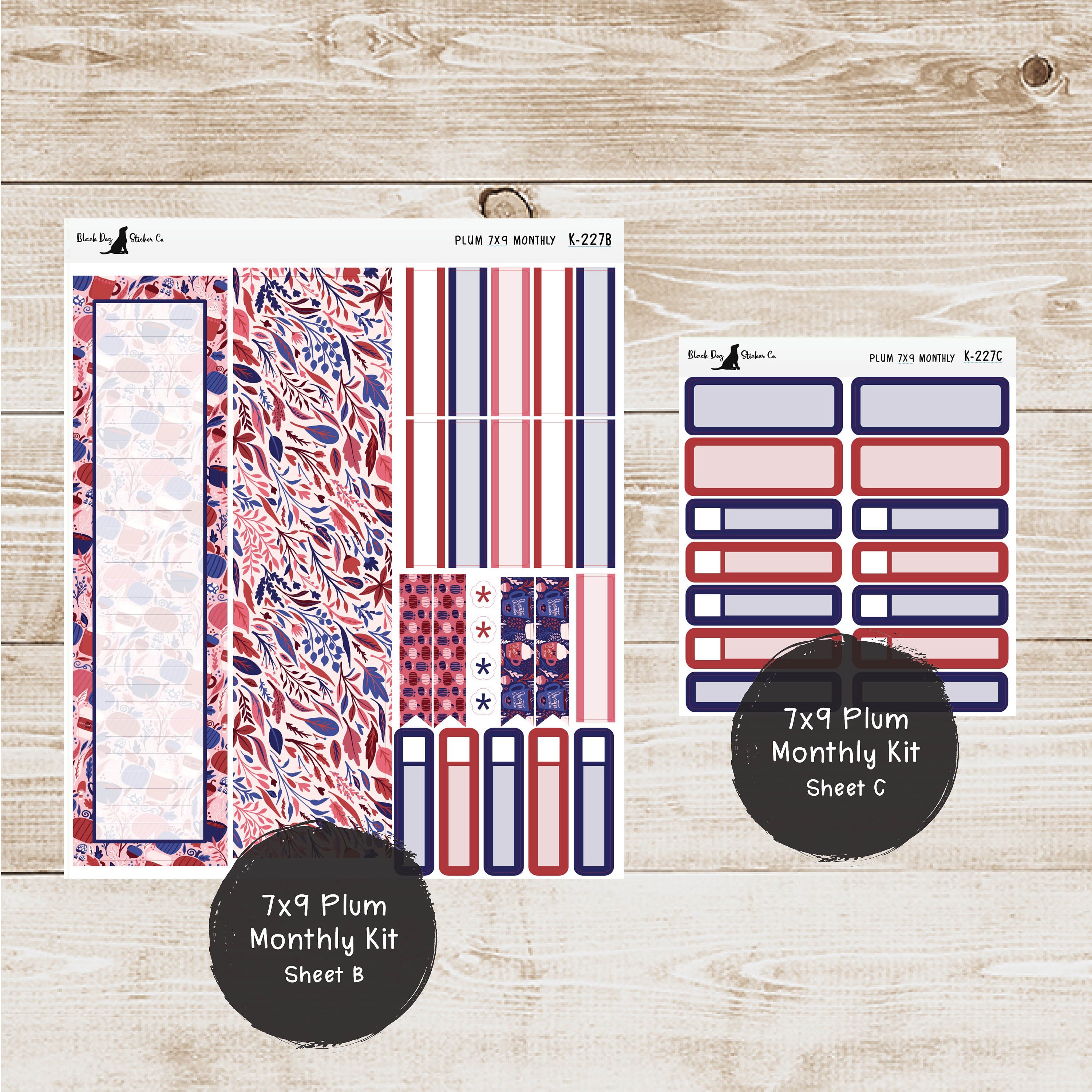 K-227 Plum Paper 7x9 Monthly Kit - September 2024 - Sweater Weather ...