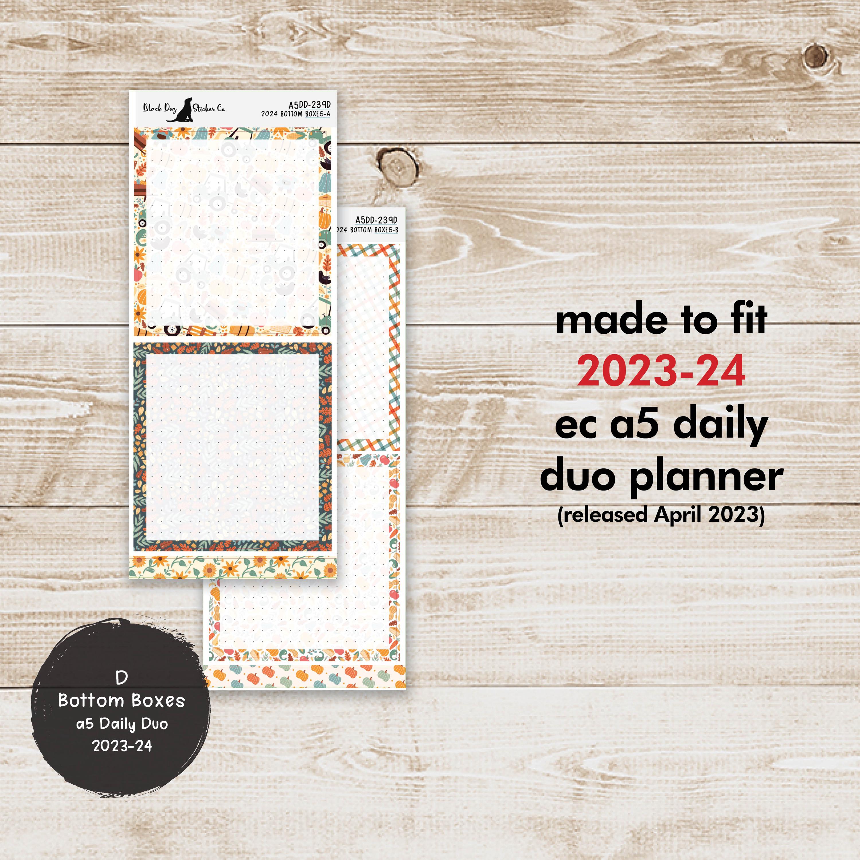 Erin Condren EC A5 Daily Duo Weekly Kit - Harvest Time - Planner ...