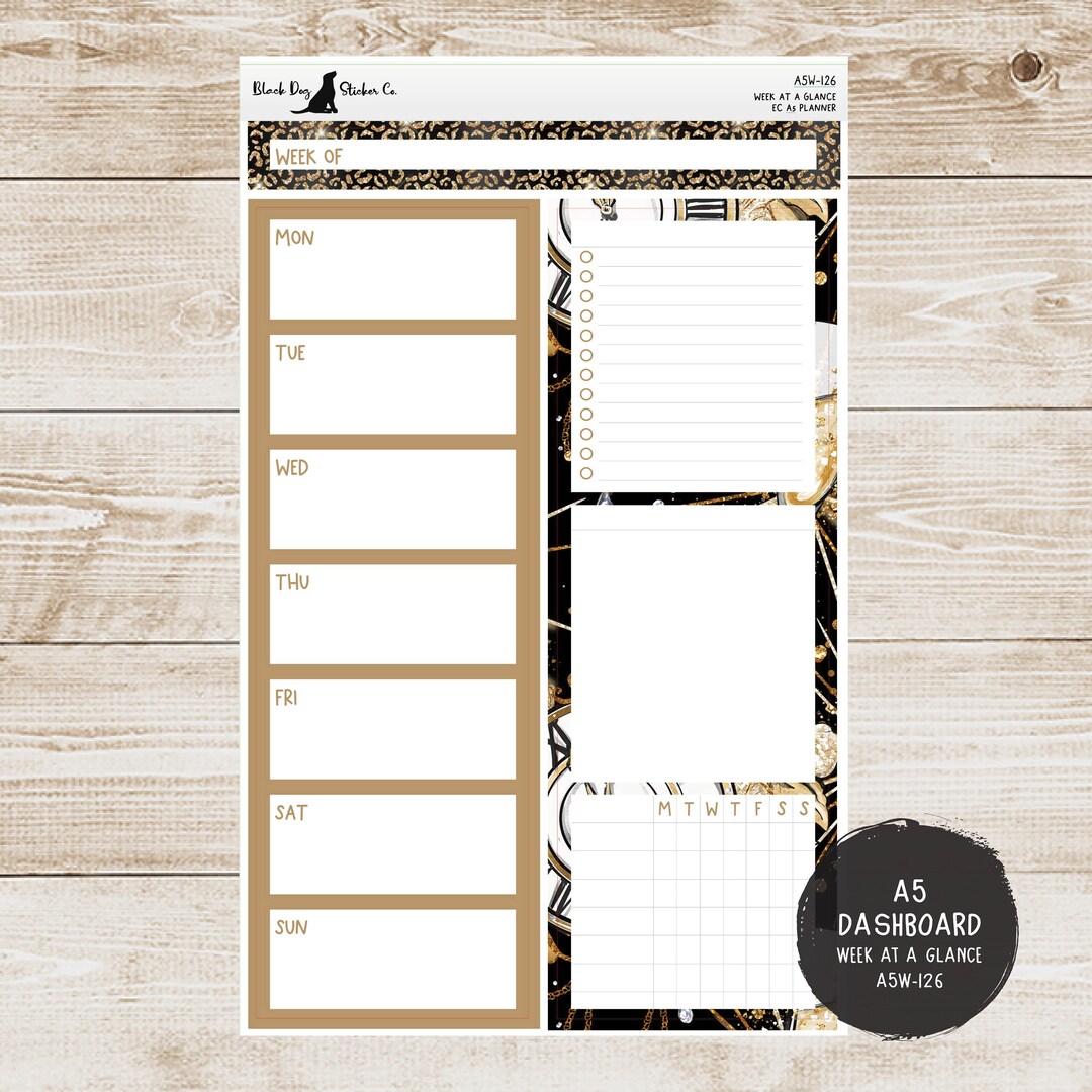 Erin Condren EC A5 Week at a Glance Kit Happy New Year - Etsy