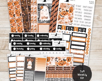 K-232 Kit semanal y complementos - Boo to You - Pegatinas del planificador