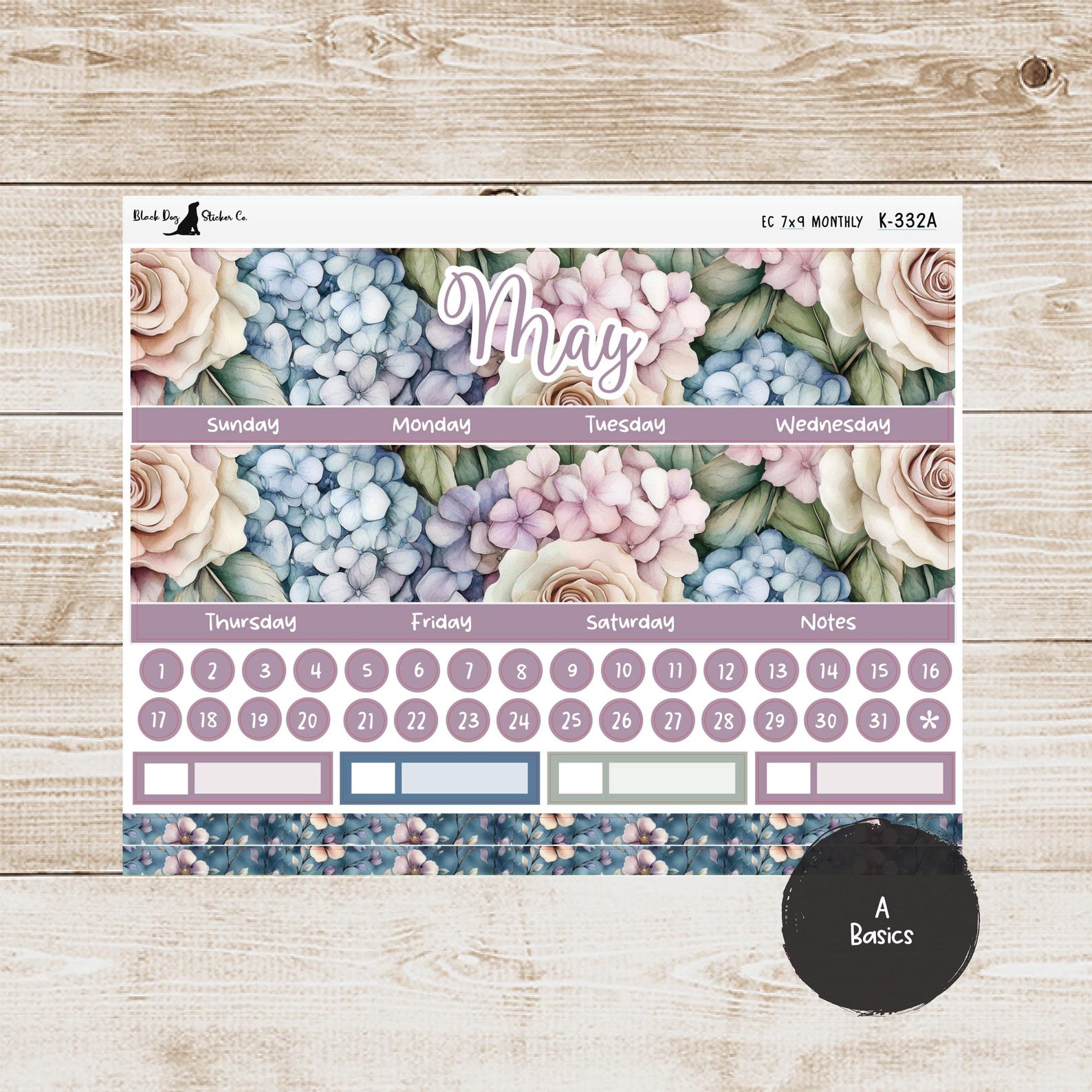 K-332 Erin Condren EC 7x9 Monthly Kit - May 2026 - Soft Florals ...