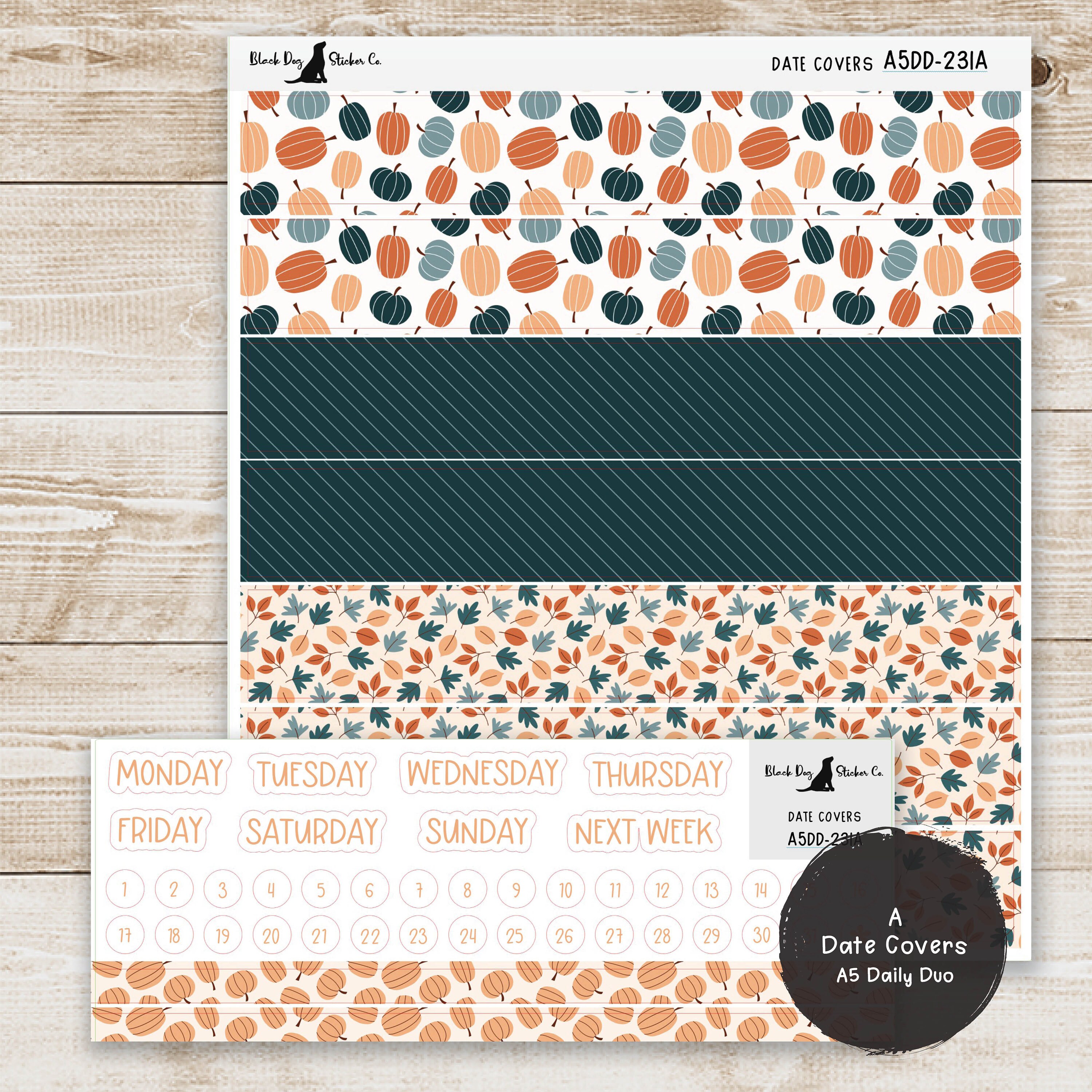 Erin Condren EC A5 Daily Duo Weekly Kit - Autumn Leaves - Planner ...