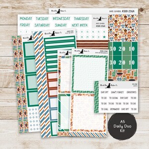Erin Condren EC A5 Daily Duo Weekly Kit - Football Fanatic - Planner ...