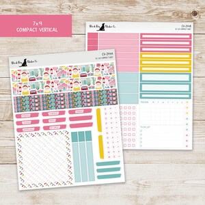 Erin Condren EC 7x9 Compact Vertical Weekly Kit - Christmas Vacation - Planner Stickers - CV-244