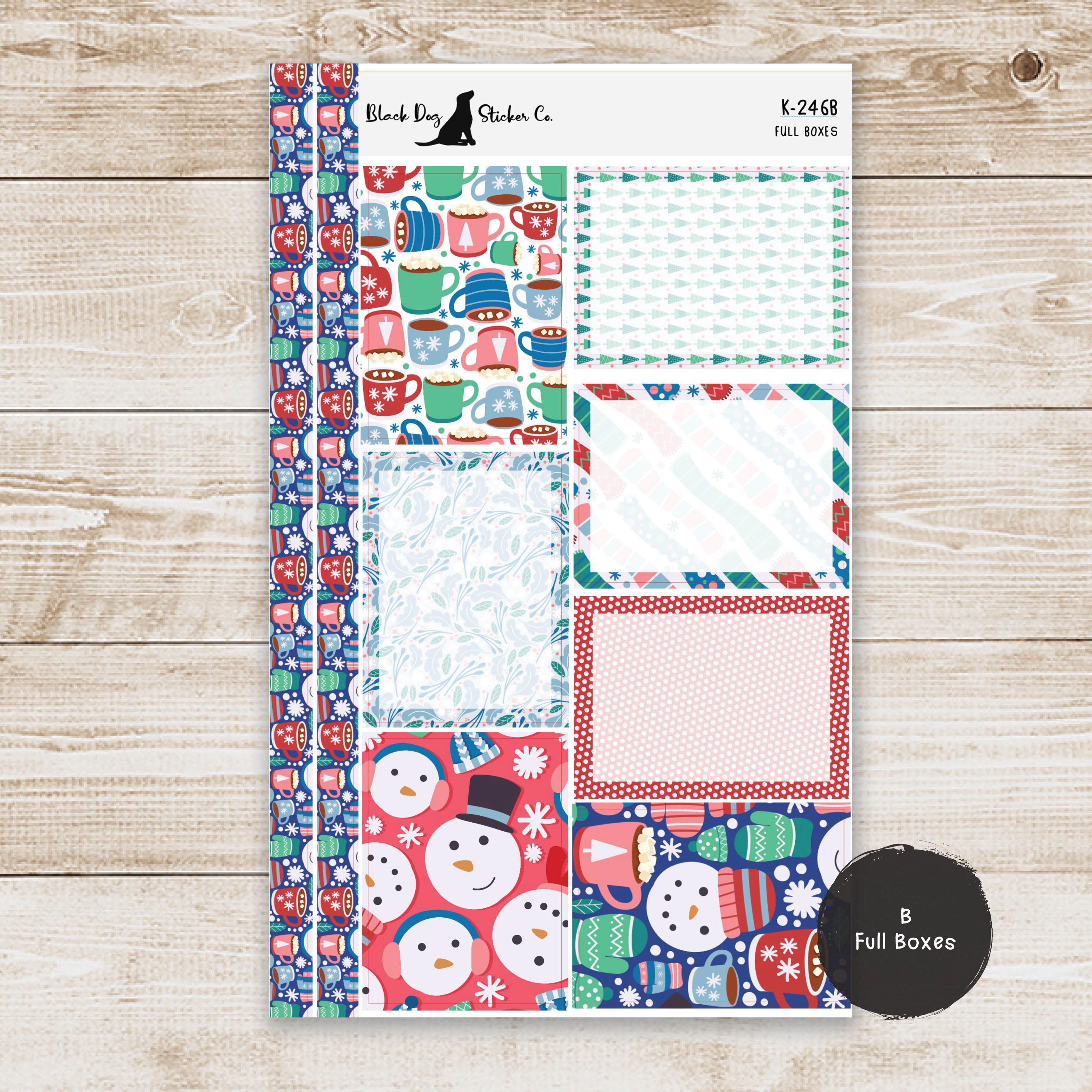 K-246 Weekly Kit & Add-ons - Cozy Winter - Planner Stickers - Etsy