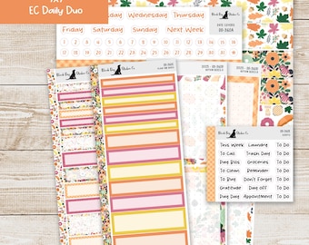DD-360 EC 7x9 Daily Duo Weekly Kit - Pumpkin Spice - Planner Stickers