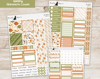 HC-362 Hobonichi Cousin Weekly Kit - Sweater Weather - Planner Stickers