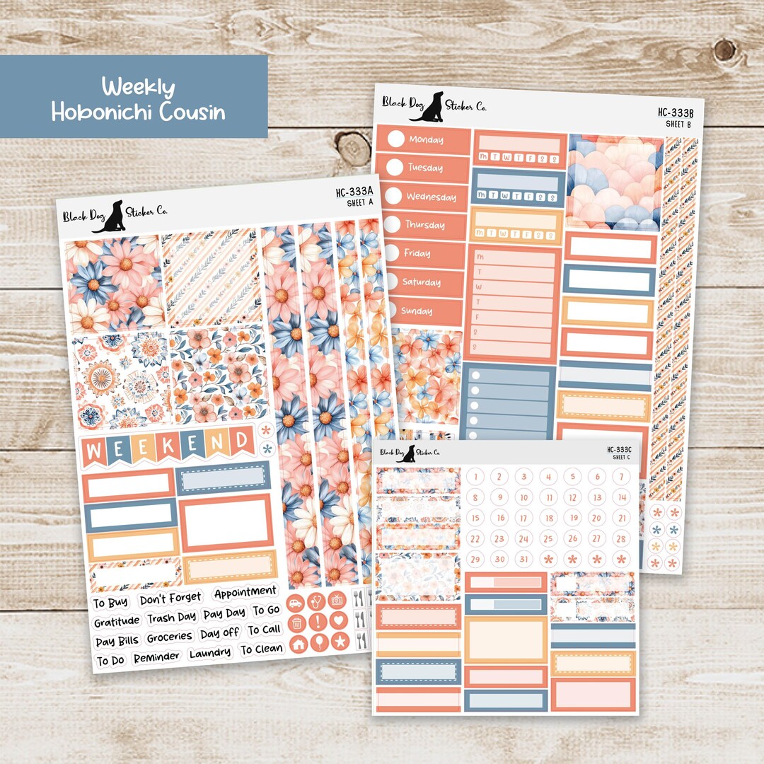 HC-333 Hobonichi Cousin Weekly Kit - Fading Into Summer - Planner ...