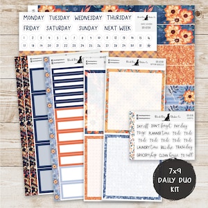 DD-103 EC 7x9 Daily Duo Weekly Kit - Fall is Coming - Planner Stickers